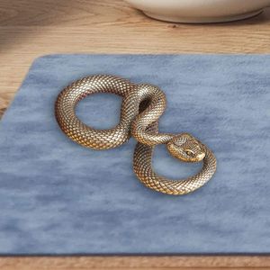 Figurine de Serpent en Métal Design, Centre de Table Élégant pour Décoration Intérieure, Présentoir d'Étagère et Aménagement de Table d'Événement - Product Image 1
