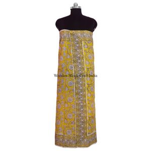 Pareo estampado a mano de la mejor calidad para vestido de mujer, precio bajo, logotipo personalizado impreso, ropa de playa a precio de mayorista - Product Image 2