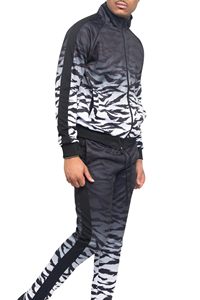Ensemble Jogging Graphique Stylé Personnalisé avec Impression en Relief – Survêtement Streetwear à Grandes Motifs, Hoodie et Pantalon de Survêtement Deux Pièces Tendance Urbaine - Product Image 2