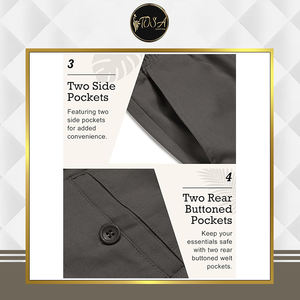 Wholesale Quantity Available Premium Quality Elastic Waist <b>Drawstring</b> Waterproof Winter Wear Lightweight Linen <b>Trousers</b> for Men - Product Image 5