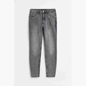 Pantalones Vaqueros Azules Personalizados al por Mayor, Pantalones Casuales Rectos de Mezclilla Ecológica 100% Algodón, Cintura Alta, para Mujer, con Servicio OEM - Product Image 3