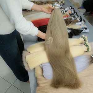 Los mejores vendedores de Cabello 100% Raw Virgin Extensiones de cabello humano liso a granel Cabello a granel Procesamiento sin químicos - Product Image 6