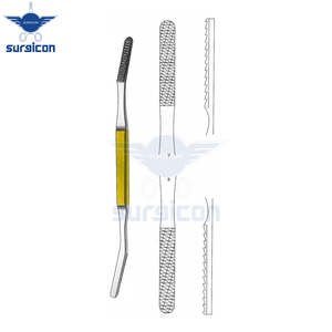 ที่ขูดจมูก Fomon ขนาด 20.5 ซม. / 8 นิ้ว แบบมุมโค้ง พร้อมหัวทังสเตนคาร์ไบด์ TC ขนาด 40 x 7 มม. รุ่น Fig. 7/8 สำหรับการปรับรูปทรงกระดูกจมูกอย่างแม่นยำ - Product Image 4