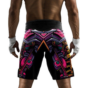 Custom MMA <b>Grappling</b> <b>Shorts</b> Men Sublimation Printed Polyester Athletic Brazilian Mixed Martial Arts Training kimono <b>Shorts</b> - Product Image 4