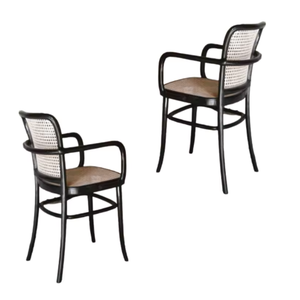 Recién llegado, muebles de madera maciza para el hogar, silla trasera de mimbre de ratán, taburete de Bar para Bar, comedor, muebles de restaurante - Product Image 3