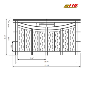 แผงรั้วที่พักอาศัยที่ทนทานจากผู้ผลิตในเวียดนามออกแบบอุปกรณ์ป้องกัน - Product Image 2
