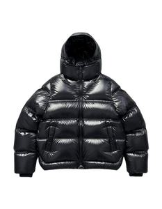 Waterproof Canvas Knitted <b>Quilted</b> Puffer Jacket Zipper Hooded Cotton Breathable Reversible Wool Lined <b>Winter</b> Women Outerwear - Product Image 3