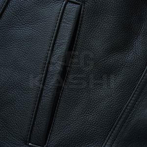 Chaleco de Lona y Cuero para Invierno, Talla Grande, Sin Mangas, con Acabado Liso, Diseñado para Fácil Superposición y Uso Diario - Product Image 4