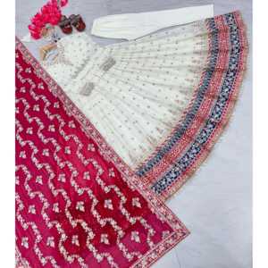 Women's Party Wear <b>Gown</b> Dupatta Bottom Set for Elegant Look - Product Image 2