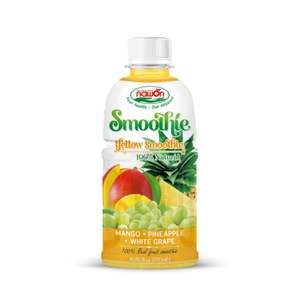 ODM OEM Instant Fruit Juice Yellow <b>Smoothie</b> 320ml <b>Bottle</b> Beverage Drink Bulk Wholesale Vietnam Manufacturer Private Label HALAL - Product Image 1
