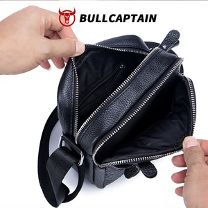 กระเป๋าหนังแท้ BULLCAPTAIN สำหรับผู้ชาย กระเป๋าสะพายข้างลำลอง สไตล์ธุรกิจ ดีไซน์หรูหรา หนังวัวแท้ ความจุเยอะ - Product Image 4