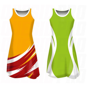 Proveedor Mayorista de Vestidos de Tenis Transpirables de Secado Rápido con Serigrafía para Mujer, Logotipo Personalizado, Uniforme de Netball Elástico en 4 Direcciones - Product Image 1