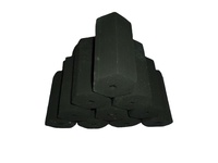 Charbon de coco activé en briquettes à faible teneur en cendres pour barbecue et grill coréen, combustion longue durée de 8 à 9 heures, forme hexagonale