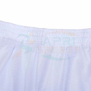Tenue d'entraînement de basketball tendance avec impression par sublimation, dégradé violet et blanc, maillot sans manches et short, uniforme adulte - Product Image 3