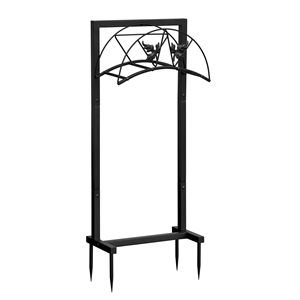 Soporte de suelo resistente negro para mangueras de agua, 40 cm de profundidad x 20 cm de ancho x 100 cm de altura, organizador de almacenamiento para mangueras de jardín y patios - Product Image 2