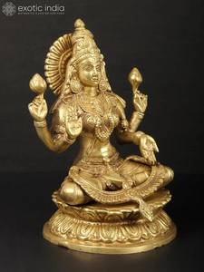 Estatua Grande de Latón del Señor |   Dios hindú de la suerte, decoración para el templo del hogar - Product Image 3