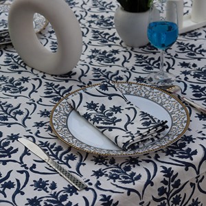 Custom Size Elegant Indian Print <b>Tablecloth</b> Ethnic Design Printed Rectangular Table Cloth <b>Rectangle</b> - Product Image 3