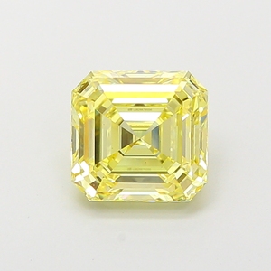Diamant CVD Jaune Intense Fantaisie Everglow 2,01 ct VVS2 Certifié IGI Taille Asscher Cultivé en Laboratoire Polissage Excellent Symétrie - Product Image 2