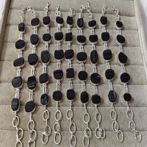 Pulsera de Cuentas de Ónix Negro de Súper Calidad, Hermosas Cuentas de Cristal Natural, Piedras Semipreciosas, Gemas al por Mayor - Product Image 4