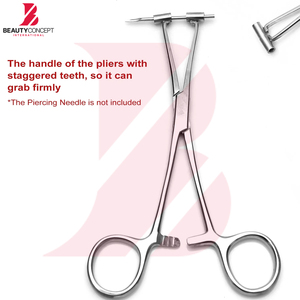 Pinzas de Alta Calidad, Duraderas y Resistentes, Hechas a Medida para Perforaciones Corporales en Oreja, Nariz y Labio, Herramientas Quirúrgicas Reutilizables para Perforaciones - Product Image 5