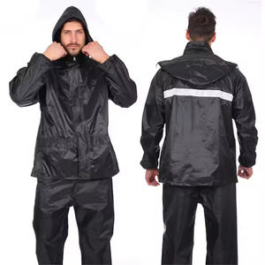 Veste imperméable pour adultes, respirante, séchage rapide, fermeture éclair frontale, couleur unie, à capuche, 4 saisons, randonnée, réfléchissante - Product Image 2