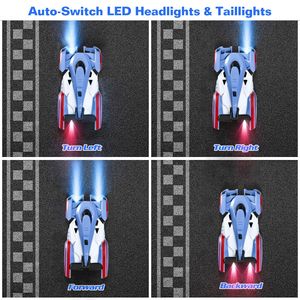 Auto Giocattolo RC Elettrica da Parete con Rotazione a 360 Gradi, Doppia Modalità di Controllo Remoto, Ricaricabile, con Fari - Product Image 5