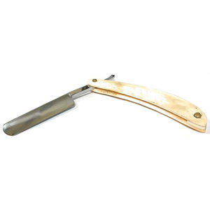 IKZARSA <b>Straight</b> Razor Buffalo Bone Handle Stainless Steel Blade Single Blade Barber Hairdresser Face Body Outdoor Use - Product Image 2