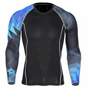 Camiseta de Compresión Sublimada Personalizada - Camiseta de Manga Larga para Entrenamiento de BJJ para Hombre - Product Image 1