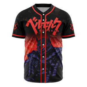 Maillot de baseball noir vierge personnalisé pas cher avec design sublimé et logo brodé pour équipe - Product Image 5