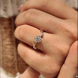 Anillo de Diamante de Lujo Cultivado en Laboratorio, 1 Quilate, Oro Rosa Sólido de 10k/14k/18k, Sin Níquel, Sin Plomo, Joyería de Boda, Compromiso, Avira - Product Image 4