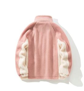 Chaqueta de calle de lana Polar Sherpa para hombre hecha a medida 2024, estilo callejero, soporte con cremallera, revestimiento fino de invierno - Product Image 5