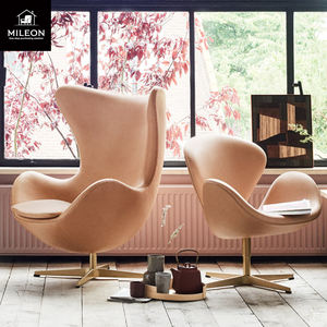 <span class=keywords><strong>Fauteuil</strong></span> simple nordique, modèle de salle de conférence d'hôtel, design simple, salon, métal, <span class=keywords><strong>cuir</strong></span>, tissu, <span class=keywords><strong>fauteuil</strong></span> pivotant sphérique - Product Image 5