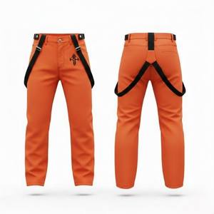 Pantalones de Esquí para Hombre de Alta Calidad, 100% Poliéster, Teñido Liso, Impermeables, con Aislamiento de Forro Polar de 240g, Cierre de Gancho y Bucle, Personalizables - Product Image 1