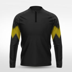 Vestes de coach pour hommes à fermeture éclair 1/4, sublimation, patchwork, nylon, polyester, coupe-vent léger, sports de plein air, streetwear - Product Image 5