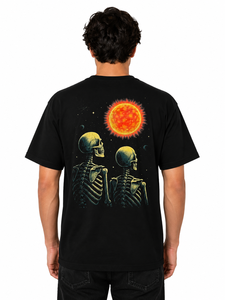 Camisetas Gráficas de Corte Regular Personalizadas, 100% Algodón, Estilo Urbano, con Estampados Delanteros y Traseros, Transpirables, para la Moda Urbana Moderna - Product Image 3