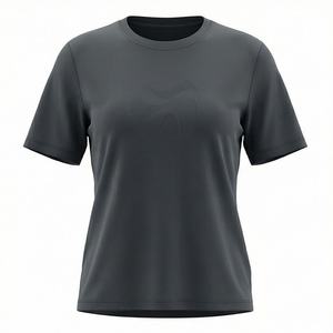 T-shirts pour femmes grandes tailles, manches courtes, été, pur coton, vente chaude, tendance, couleur personnalisée 1 - Product Image 1