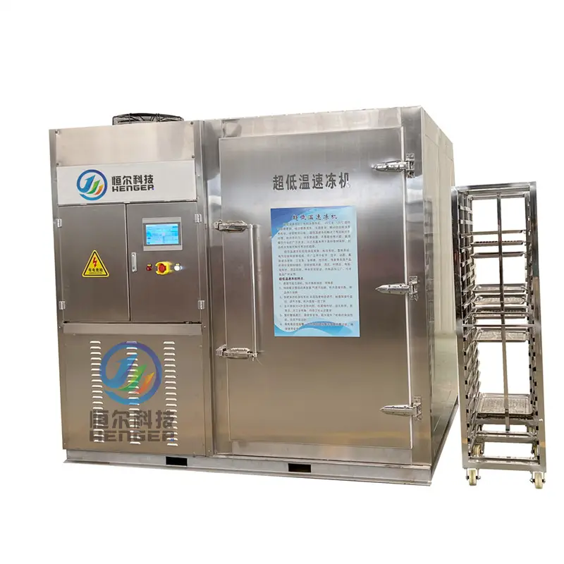 -70 gradi IQF Shock Freezer macchina per il congelamento rapido