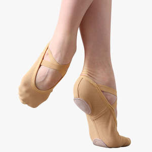 Zapatos de Ballet Personalizados al Por Mayor para Mujeres, Hombres y Niños, Ligeros, con Suela de Lona y Cuero, Fabricante OEM, Suministro de Calzado de Danza - Product Image 3