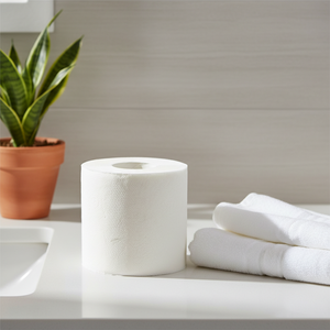Highly Durable White Toilet <b>Paper</b> <b>Roll</b> Disposable Household Tissue <b>Paper</b> for Bathroom & Household Use from Indian Exporter - Product Image 1
