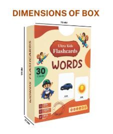 Tarjetas de Aprendizaje Temprano Medlab India Words, Juego de 30 Tarjetas Educativas para Niños Pequeños y Enseñanza Familiar, Seguro para Niños - Product Image 6