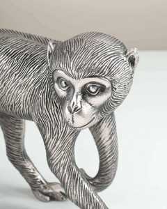 Jaffs Exports Silver Deer Figurine Handmade Aluminium Animal Sculpture Modern Eco-Friendly Tabletop Decor <b>Christmas</b> Ornament - Product Image 3