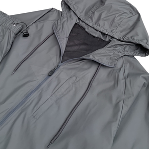 Windbreaker 3Pcs Short Set Custom Men's Polyester Windbreaker Jacket and Shorts Tracksuit Set Full Zip-Up Nylon Windbreaker <b>Suit</b> - Product Image 5