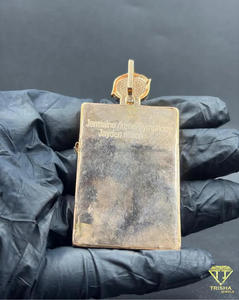 Colgante de Hip Hop de Lujo Inspirado en el Cartel Colombiano, Elaborado en Plata de Ley 925 con Diamantes Moissanite - Product Image 6