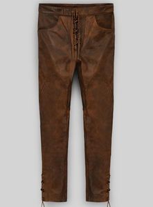 กางเกงหนังคาวบอยแบบผูกเชือก - Product Image 5