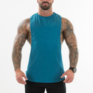 Débardeur de sport pour homme respirant, écologique, à séchage rapide, en polyester/coton, sans manches, pour la musculation - Product Image 3