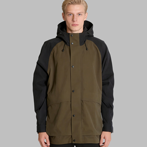 Chaqueta Unisex Impermeable de Poliéster/Nylon Ripstop con Cremallera Completa para Otoño, Estilo Rústico para Exteriores, Chaqueta Agrícola - Product Image 1
