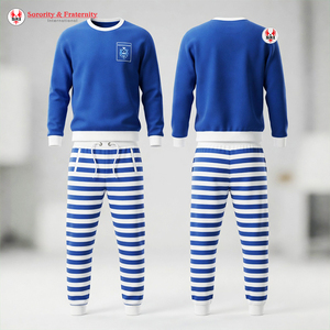 Ensemble de pyjama en satin brodé pour femmes de la sororité Zeta Phi Beta |   Cordon de serrage respirant antibactérien écologique ZPB Sorority - Product Image 5