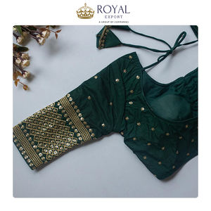 ราคาตลาดที่ดีที่สุดสำหรับสินค้าลดราคาพิเศษ เสื้อปักลายวิชิตร้าผ้าไหมสวยงาม ดีไซน์สวย งานปักมือประณีต พร้อมงานปักดิ้นทอง - Product Image 4