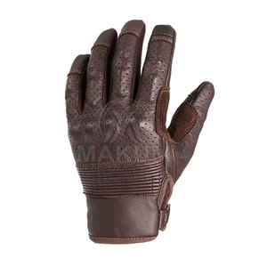 Gants de moto élégants en cuir souple, tissu léger et durable pour hommes - Product Image 5