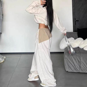 Ensemble de survêtement coupe-vent pour femme, vêtements de sport, design personnalisé avec logo, survêtement pour femme - Product Image 5